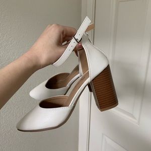 White block heels